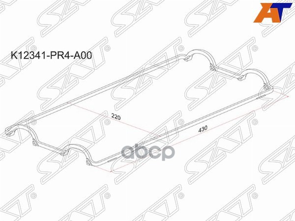 Прокладка клапанной крышки HO B18A/B20A, B20B CR-V Sat арт. K12341-PR4-A00
