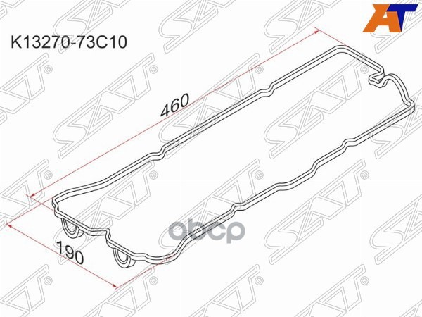 Прокладка клапанной крышки NS GA13DS, GA14DS, GA15DS, GA16DS, 91- B13/N14, Y10, U13, W10 Sat арт. K13270-73C10