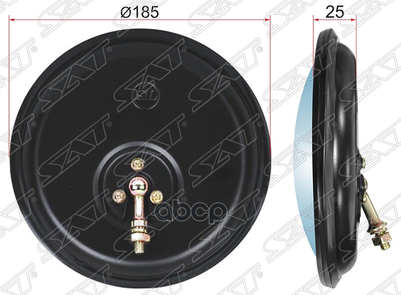 Зеркало (HYUNDAI/DAEWOO круглое (d185mm)) Sat арт. SL-728B
