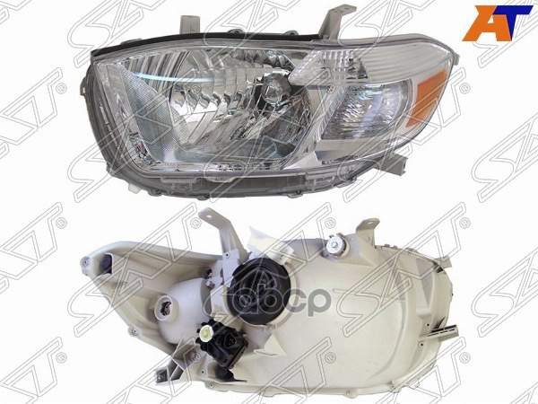 Фара Toyota Highlander 07-10 (Слева/ Галоген/ С электрокорректором) Sat арт. ST-112-1127L