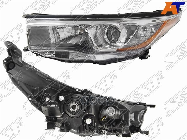 Фара Toyota Highlander 13-17 (Слева/ Галоген/ С электрокорректором) Sat арт. ST-112-1143LMLD-M7
