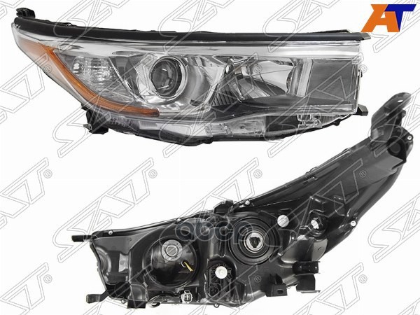Фара Toyota Highlander 13-17 (Справа/ Галоген/ С электрокорректором) Sat арт. ST-112-1143RMLD-M7