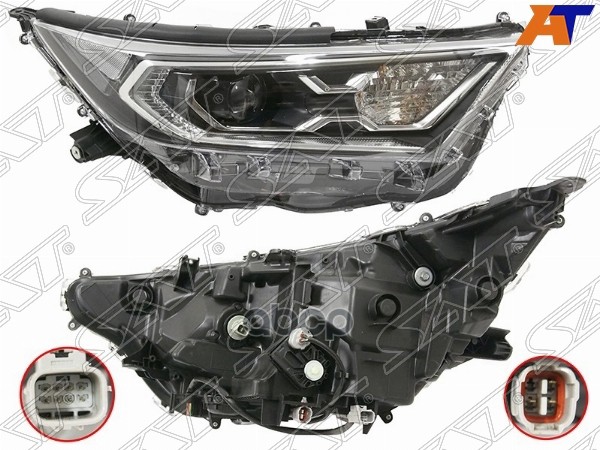 Фара Toyota RAV4 (XA50) 18- (Справа/ LED/ С электрокорректором/ для установки без блока розжига) Sat арт. ST-112-1150RMLD-EM2