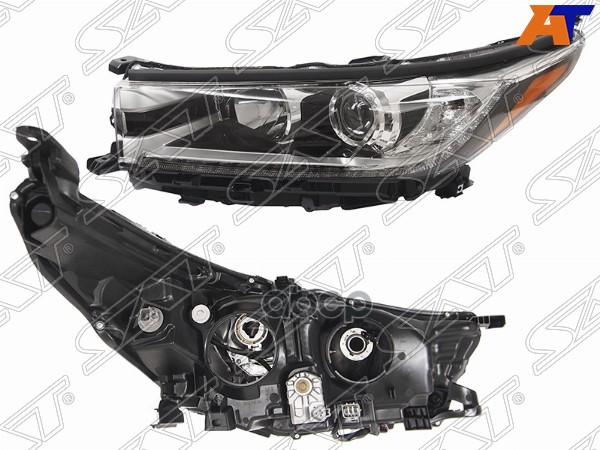 Фара Toyota Highlander 16-20 (Слева/ Галоген/ ДХО/ С электрокорректором) Sat арт. ST-112-11H5L