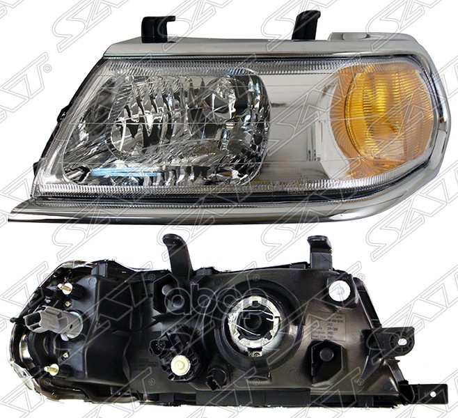 Фара Mitsubishi Pajero Sport 04-08 (Слева/ Галоген/ С электрокорректором) Sat арт. ST-114-1121CL