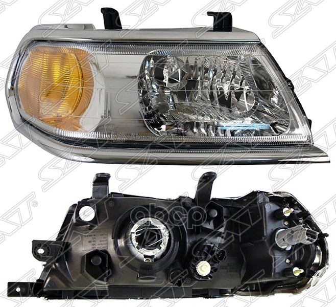 Фара Mitsubishi Pajero Sport 04-08 (Справа/ Галоген/ С электрокорректором) Sat арт. ST-114-1121CR