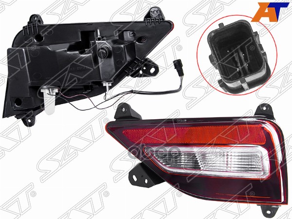 Фонарь в задний бампер Hyundai Santa Fe 18-21 (Справа) Sat арт. ST-116-0008