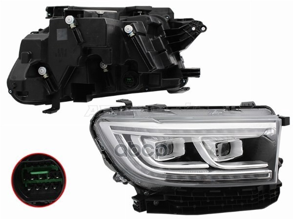 Фара Great Wall Poer 21- (Справа/ LED/ ДХО/ С электрокорректором) Sat арт. ST-11-GWPRR