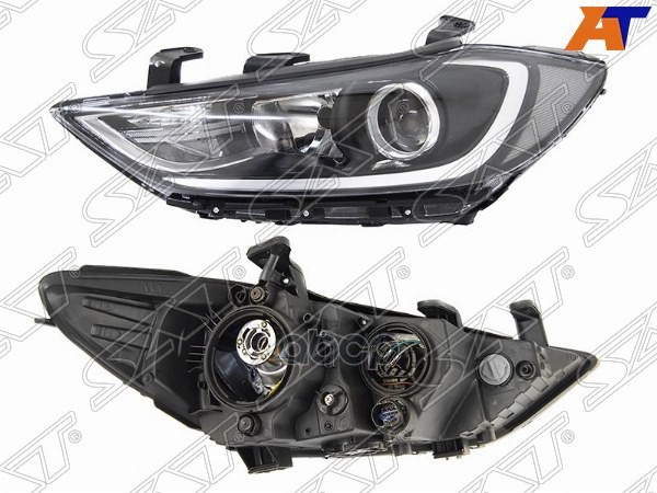 Фара Hyundai Elantra 15-19 (Слева/ Галоген/ под электрокорректор) Sat арт. ST-121-1116L