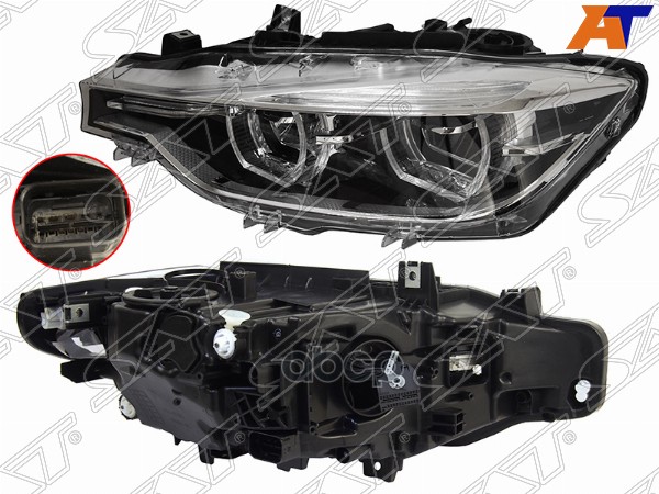 Фара BMW 3-Series 15-19 (Слева/ LED/ С электрокорректором) Sat арт. ST-13-0007