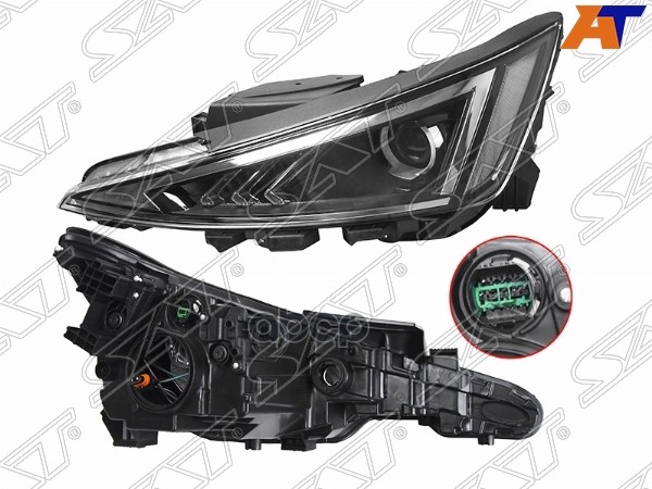 Фара Hyundai Elantra 18-20 (Слева/ Галоген/ Ручная регулировка) Sat арт. ST-13-0023