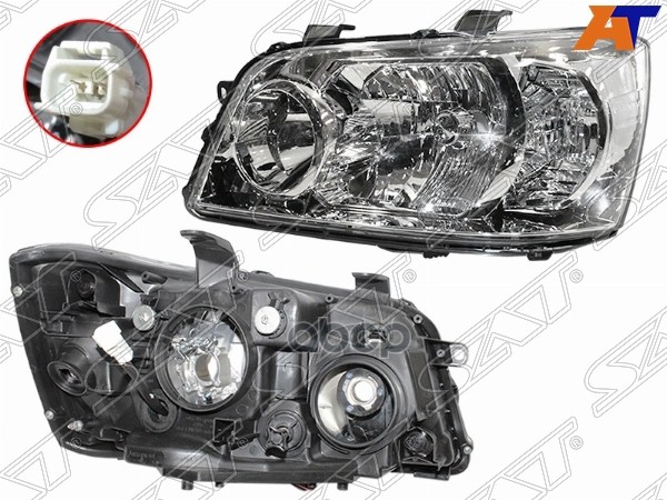 Фара Toyota Kluger V 03-07 (Слева/ Ксенон/Галоген/ Универсальная регулировка) Sat арт. ST-13-0051