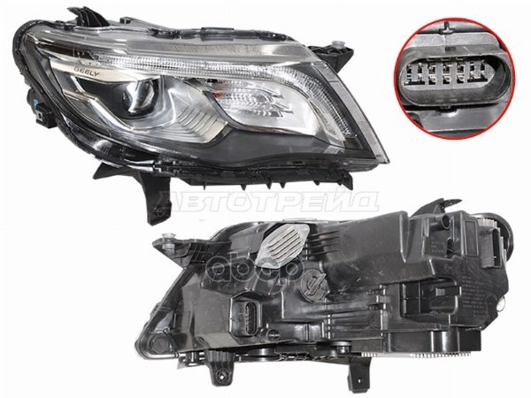 Фара Geely Atlas 16-22 (Справа/ LED/ ДХО/ С электрокорректором) Sat арт. ST-13-GLATSR