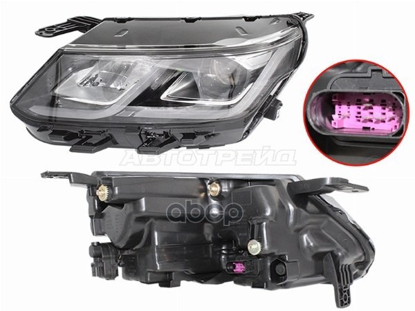 Фара Geely Coolray 18- / Belgee X50 23- (Слева/ LED/ ДХО/ С электрокорректором) Sat арт. ST-13-GLCRLDL