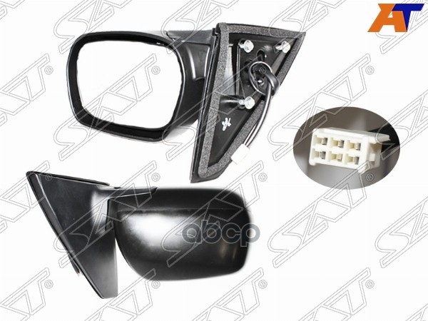Зеркало Toyota RAV4 (CA20) 00-05 (Справа/ Обогрев/ Регулировка/ 5 контактов) Sat арт. ST-16-0084