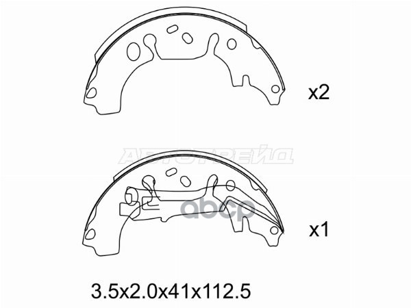 Колодки тормозные барабанные Opel Corsa 06-19 / Adam 12-19 Sat арт. ST-1605459