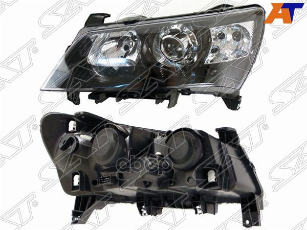 Фара Geely Emgrand EC7 09-17 (Слева/ Галоген/ С электрокорректором/ 4D SED/ Чёрная) Sat арт. ST-1A3-1108L