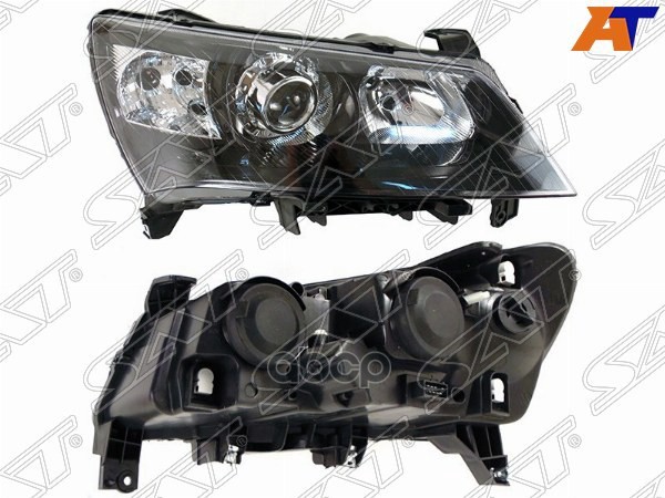 Фара Geely Emgrand EC7 09-17 (Справа/ Галоген/ С электрокорректором/ 4D SED/ Чёрная) Sat арт. ST-1A3-1108R