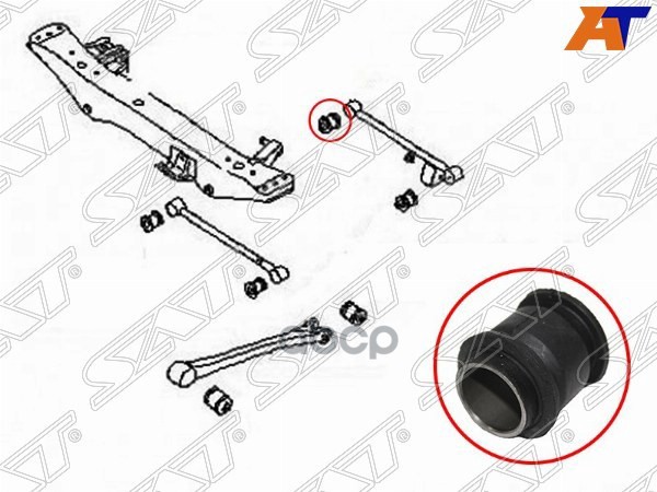 Сайлентблок рычага Subaru Impreza 92-07 / Legacy 89-98 Sat арт. ST-20251-AA031