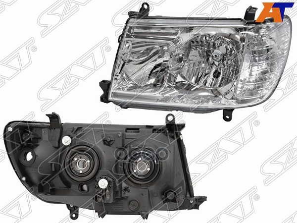 Фара Toyota Land Cruiser (J100) 05-07 (Слева/ Галоген/ С электрокорректором) Sat арт. ST-212-11H9L-LD-EM