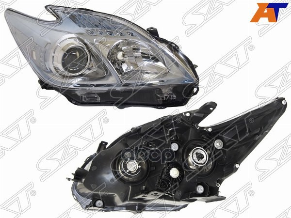 Фара Toyota Prius (ZVW30) 09-12 / Prius PHV 12-16 (Справа/ Галоген/ С электрокорректором) Sat арт. ST-212-11P6R-LDEM7