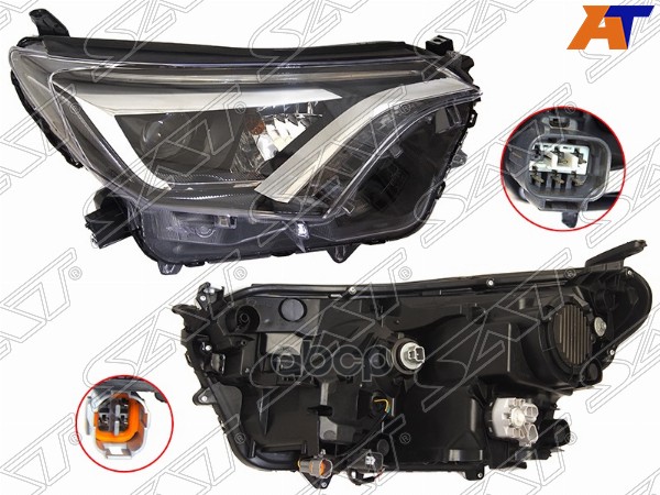 Фара Toyota RAV4 (XA40) 15-19 (Справа/ LED/ С электрокорректором) Sat арт. ST-212-11RVR