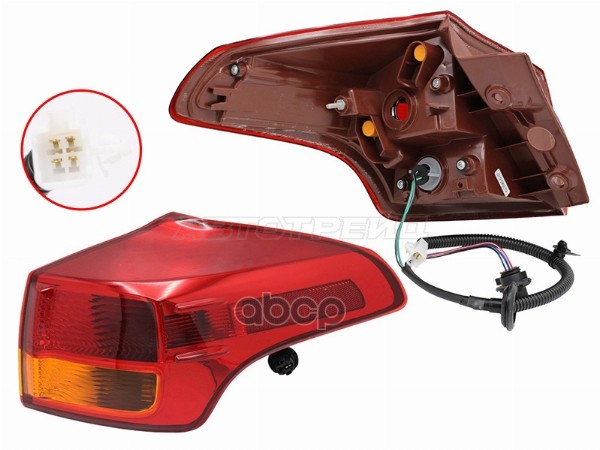 Фонарь задний Toyota RAV4 (XA40) 12-15 (Справа) Sat арт. ST-212-191CR-UE