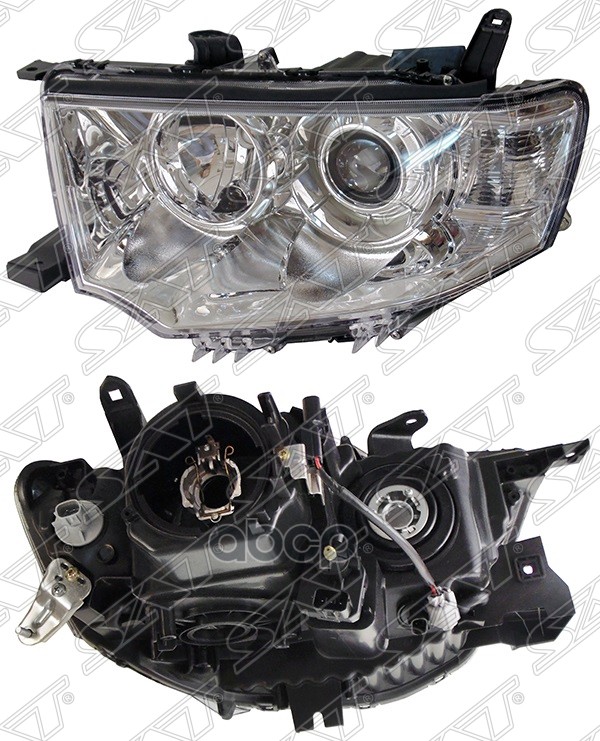 Фара Mitsubishi L200 13-16 / Pajero Sport 08-17 (Слева/ Ксенон/Галоген/ С электрокорректором) Sat арт. ST-214-1197L