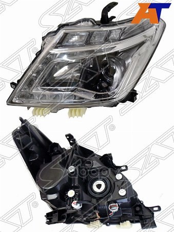Фара Nissan Patrol 13-17 Lh Led Черная Sat арт. ST-215-11P3L