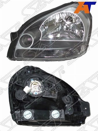 Фара Hyundai Tucson 04-09 (Слева/ Галоген/ Ручная регулировка) Sat арт. ST-221-1134L-LD-E2
