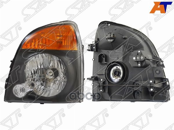 Фара Hyundai Porter 12-18 (Слева/ Галоген/ Ручная регулировка/ Чёрная) Sat арт. ST-221-1135L-LD-E2