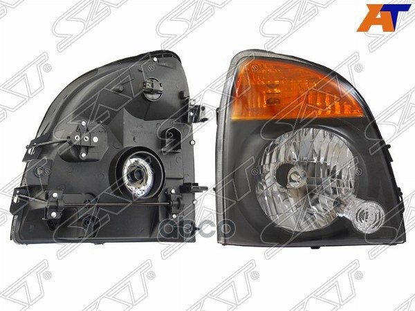 Фара Hyundai Porter 12-18 (Справа/ Галоген/ Ручная регулировка/ Чёрная) Sat арт. ST-221-1135R-LD-E2