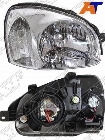 Фара Hyundai Santa Fe 00-06 / Santa Fe Classic 07-13 (Справа/ Галоген/ Ручная регулировка) Sat арт. ST-221-1139R