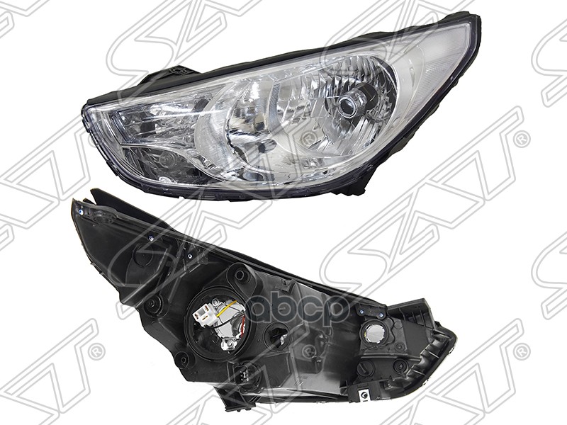 Фара Hyundai Tucson 09-13 (Слева/ Галоген/ под электрокорректор) Sat арт. ST-221-1157L