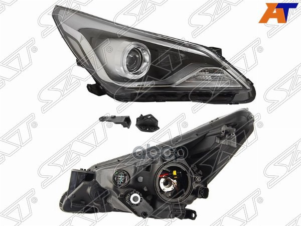 Фара Hyundai Solaris 14-17 (Справа/ Галоген/ С электрокорректором/ Линза) Sat арт. ST-221-1166CR