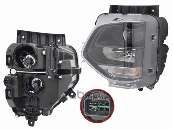 Фара Hyundai Santa Fe 18-21 (Слева/ Галоген/ С электрокорректором) Sat арт. ST-221-1170L