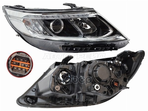Фара Kia Sorento 12-21 (Справа/ Галоген/ ДХО/ С электрокорректором) Sat арт. ST-223-1152R-LDEM2