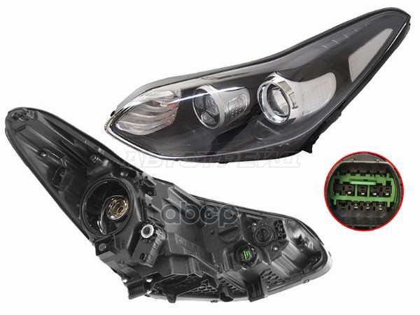 Фара Kia Sportage 15-19 (Слева/ LED/Галоген/ С электрокорректором) Sat арт. ST-223-1162L-LDEM2