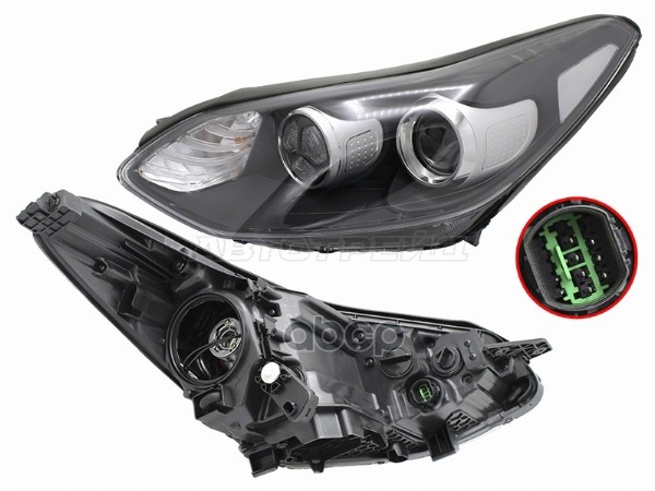 Фара Kia Sportage 15-19 (Слева/ LED/Галоген/ С электрокорректором) Sat арт. ST-223-1162L-LDXM2