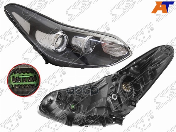 Фара Kia Sportage 15-19 (Справа/ LED/Галоген/ С электрокорректором) Sat арт. ST-223-1162R-LDEM2