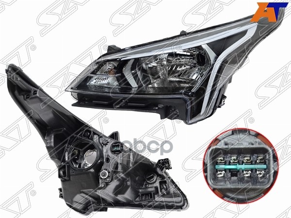 Фара Kia Rio 20-22 / Rio X-Line 20-22 (Слева/ Галоген/ ДХО/ под электрокорректор) Sat арт. ST-223-11R20L