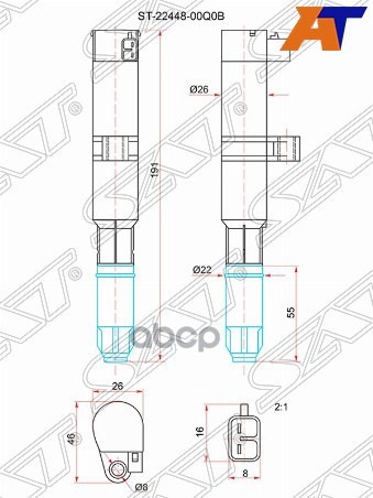 Катушка зажигания NISSAN ALMERA 12- Sat арт. ST-22448-00Q0B