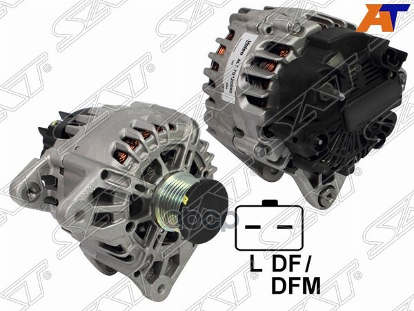 Генератор RENAULT KAPTUR 1.2 13-/DUSTER/DOKKER 1.2/2.0 11- H4B/H5F/F4R 12V 120A (аналог VALEO) Sat арт. ST-231007562RN