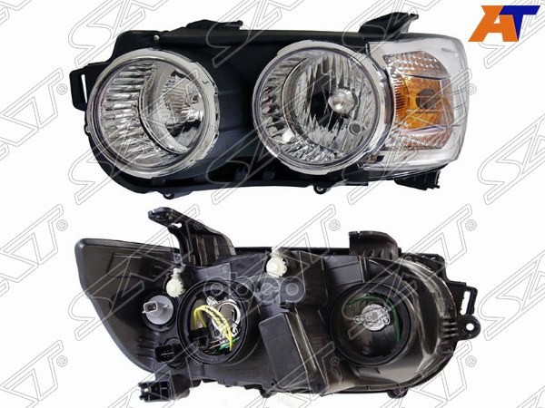 Фара Chevrolet Aveo 11-15 (Слева/ Галоген/ С электрокорректором/ Хром) Sat арт. ST-235-1114LMLDEM1