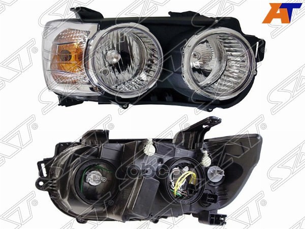 Фара Chevrolet Aveo 11-15 (Справа/ окантовка хром) Sat арт. ST-235-1114RMLDEM1