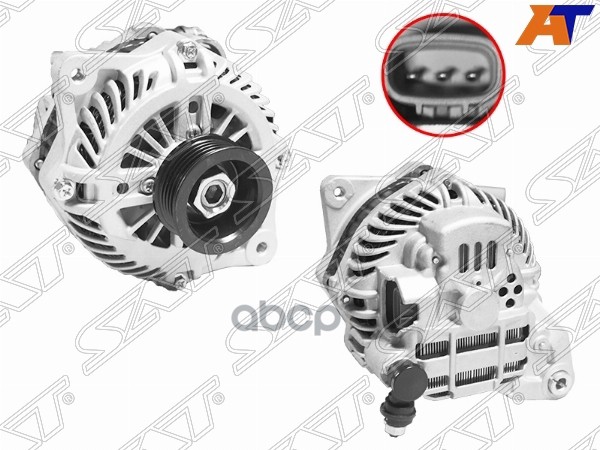 Генератор SUBARU IMPRESA/FORESTER/LEGACY 2.0/2.5 02-12 EJ204/EJ205/EJ255 12V 110A Sat арт. ST-23700-AA521