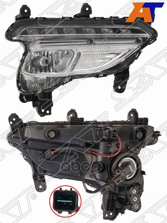 Фара противотуманная (Справа) Hyundai Santa Fe 15-19 Sat арт. ST-26-0041