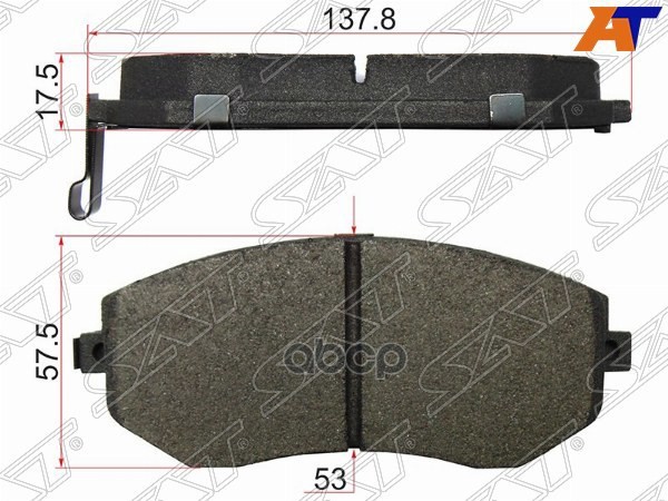Колодки тормозные (Спереди) Subaru Forester 02-19 / Impreza 00-16 Sat арт. ST-26296-FG000
