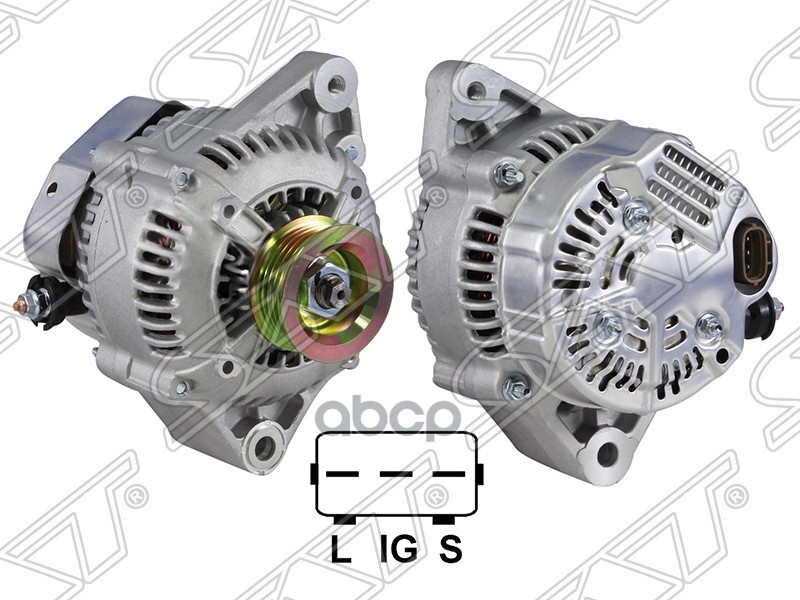 Генератор Toyota Corona/Caldina/Camry/Vista 1.8 92-98/Ipsum 2.0 96-01/Rav4 2.0 94-00 3/4/5Sfe 12V 80 Sat арт. ST-27060-74410