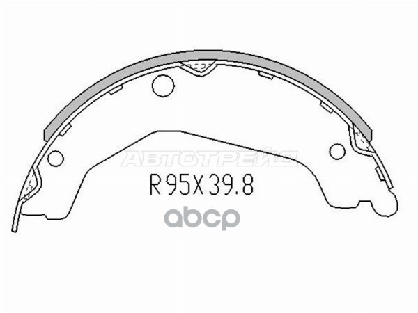 Колодки тормозные барабанные Hyundai Terracan 01-07 Sat арт. ST-28-0144